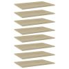 Bookshelf Boards 8 pcs Sonoma Oak 23.6"x15.7"x0.6" Engineered Wood