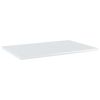 Bookshelf Boards 8 pcs High Gloss White 23.6"x15.7"x0.6" Engineered Wood