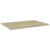 Bookshelf Boards 4 pcs Sonoma Oak 23.6"x15.7"x0.6" Engineered Wood