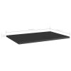 Bookshelf Boards 8 pcs High Gloss Black 23.6"x15.7"x0.6" Engineered Wood