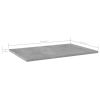 Bookshelf Boards 8 pcs Concrete Gray 23.6"x15.7"x0.6" Engineered Wood