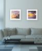 "Carmel Beach & Lighthouse" 2-Piece Vignette by Jim Musial, Ready to Hang Framed Print, White Frame