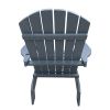 Outdoor or indoor Wood Adirondack chair with an hole to hold umbrella on the arm ,Gray