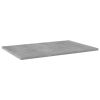 Bookshelf Boards 8 pcs Concrete Gray 23.6"x15.7"x0.6" Engineered Wood