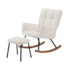 Lounge Recliner Chair Rocking Chair Armchair for Mom and Baby Modern Glider Chair with Soft Seat and High Backrest for living room