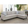 Grey White Flannel Living Room Sofa