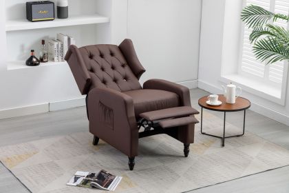 COOLMORE Modern Comfortable Upholstered leisure chair / Recliner Chair for Living Room (Color: as pic)