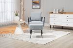 COOLMORE Velvet Accent Chair Modern Upholstered Armchair Tufted Chair with Metal Frame, Single Leisure Chairs for Living Room Bedroom